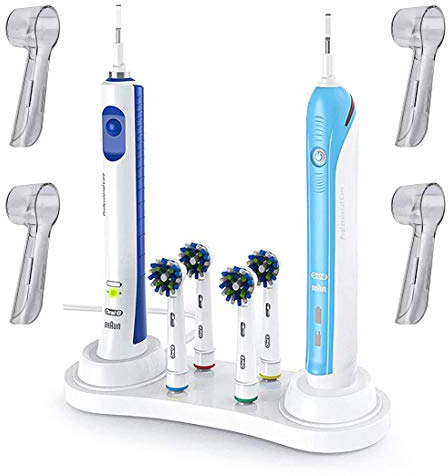 Ph Pro Heat Support Brosse a Dent Electrique Compatible avec Oral B - Porte Brosse à Dents - Rangement Brossette Comprend 4 Housses de Protection pour Têtes de Brosse à Dents.