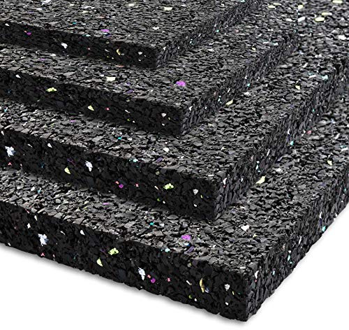 Alfombrilla antivibración antideslizante en 4 grosores y muchos tamaños, apta para ambientes húmedos, resistente a roturas, antideslizante y amortiguadora, uso universal (125 x 150 x 1,0 cm)