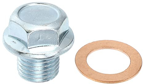 X AUTOHAUX M14x1,5 Stahl Ölablassschraube mit Dichtungsring für Opel für Astra Corsa für Opel für Astra Vectra Calibra Silberton