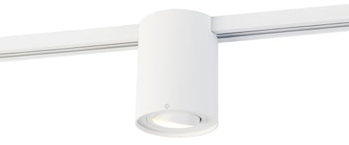 Qazqa Modern Schienenleuchte für Schienensystem - Iconic Rondoo Up - Weiß, Rund, 9.6cm, Ideal als Küche lampe und