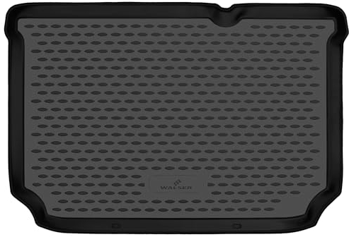 WALSER XTR Kofferraumwanne für Ford Fiesta 7 05/2017-Heute, 100% passgenaue Antirutschmatte Auto, Gummimatte Auto, Kofferraum Schutzmatte, Anti Rutsch Matte Gummi, Auto Gummimatten