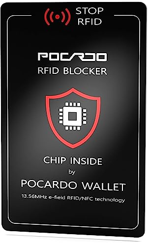 POCARDO DataProtect - geprüfter Schutz für Kreditkarten | Blocker Chip-Karte mit RFID/NFC Störsender gegen Ausspähen von Daten