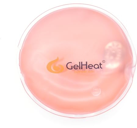 Pack of 5 GelHeat Instant Hand Warmers Round - Reusable Gel Click Heat Pads (Pink)