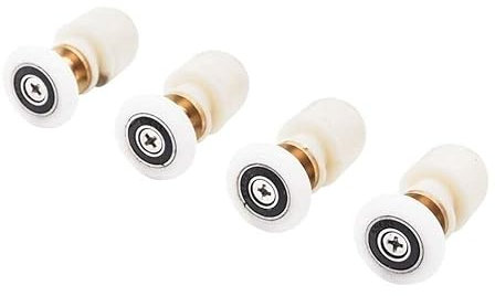 Generic Pack of 4 x Single Shower Door Rollers/Runners/Wheels/Pulleys 19mm Replacement