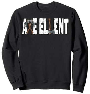 The Axe-ellent Target: Funny Viking Hatchet Throwing Axes Sweatshirt