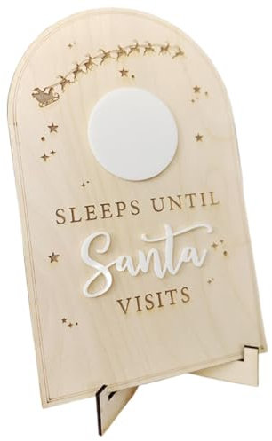 Conto alla rovescia del calendario natalizio, conto alla rovescia di Natale, Calendario del conto alla rovescia da tavolo, Segnale di conto alla rovescia di Natale resistente, decorazione della