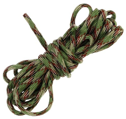 BELLIFFY Outdoor Camping Paracord Seil Robustes Zeltspannseil Handgeflochtene Überlebensschnur Multifunktional Für Klettern Zelten Survival Inklusive Spannmöglichkeit