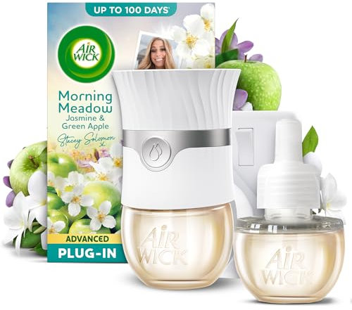 Air Wick Morning Meadow Advanced Electrical Plug-in Kit 19ml, Lasts for up to 100 Days, Air Freshener