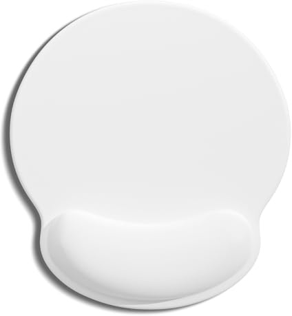 Auhoahsil Ergonomisches Mauspad mit Handgelenkauflage, bequemes Silikon, rutschfest, Computer-Schmerzlinderung, Gel-Mauspad mit Handgelenkstütze für Gaming, Arbeit, Büro, Damen und Herren, niedliches