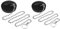 Weenwill Tampões de Drenagem,2 PCS Universales Tapon Fregadero Cocina con Cadena de Acero Inoxidable,Repuesto para Fregadero de Cocina,Bañera,Lavabo(Tamaño de 42 mm a 45 mm,Cadena de 45 cm)