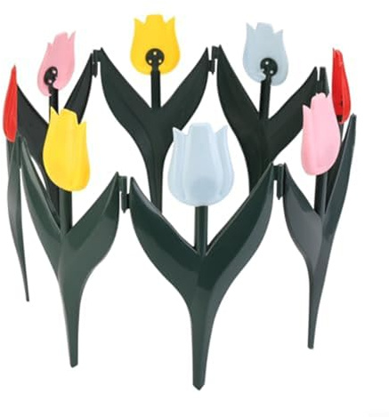 ZYNCUE Borde de jardín para césped, 30 x 15 cm, forma de tulipán, borde flexible para parterres, césped, patio y pavimento