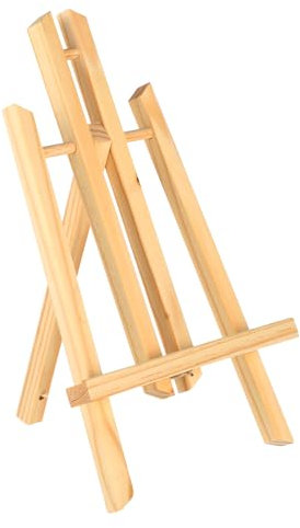 Staffelei - Tischstaffelei - staffelei klein - 30 cm hoch - klappbar und platzsparend - geeignet für Malerei, Kinderkunst und Handwerk