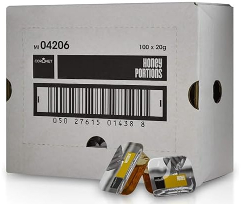 Honey Portions 100 x 20g, Coronet Honey Portion Pots