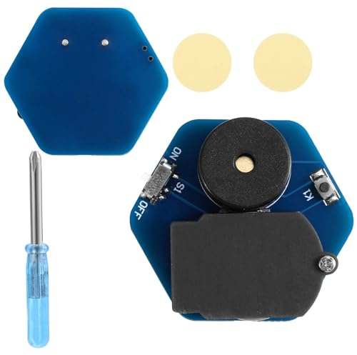 BTFO Rumoroso Grillo Scherzoso, Dispositivo Geometrico Esagonale con 16 Suoni Macchina per Rumori Fastidiosi Nascosti per Feste Ufficio Casa Scuola e Auto (Blu)