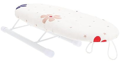 Healifty Planche à Repasser Imprimée Mini, Coussin De Repassage à Manches Compact, Cadre Acier Pliable, Usage Bureau Et Voyage, Accessoire Pratique Pour Maison Et Couture