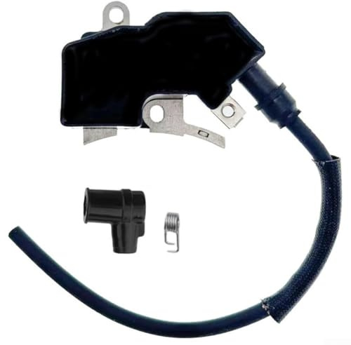 Bobine d'allumage de rechange pour tronçonneuse Echo CS-450 CS-450P compatible avec les numéros de pièce A411000182 C1333 Haute tension pour tondeuse à gazon Améliorateur de performance du moteur Noir
