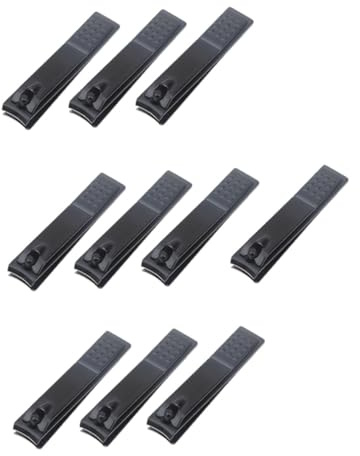 IWOWHERO 10 Stück Teiliges Nagelknipser Carbonstahl Tragbare Fingernagel Zehennagelknipser Scharfe Maniküre nagelzange Leicht und Praktisch für Heim Reisegebrauch