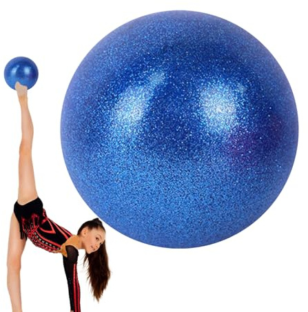 Ballon d'exercice – Ballon de gymnastique rythmique de 15 cm, équipement de musculation de base d'équilibre d'înement de danse | Accessoires Pilates, balon de gymnastique à paillettes pour femme