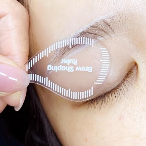 Righello riutilizzabile del sopracciglio della lacrima, strumento veloce di modellatura della fronte di 1 minuto, stencil permanente di trucco di microblading di PMU