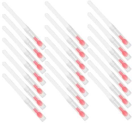BIUDECO 60 St Silikonläppapplikator med Lock Återanvändbar Läppborste för Precisionssminkning och Hygienisk Förvaring för Resor Fester och Läppstiftsblandning