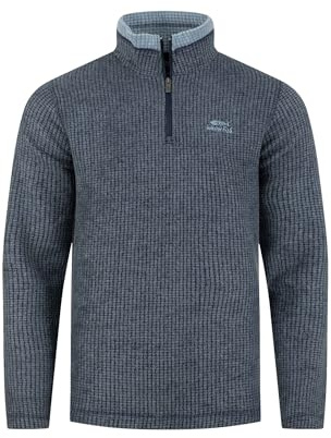 Weird Fish Newark 1/4 Zip Grid Fleece. (Jumper/Sweater/Fleece)