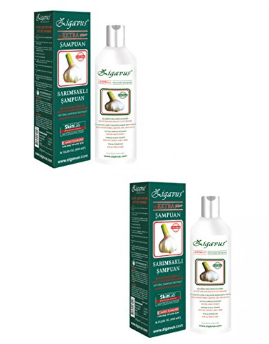 Uzman-Versand 2X 450 ml (900ml) Extra Plus Knoblauch Shampoo gegen Haarausfall, Unparfümiert, White, für Erwachsene mit Haarausfall, Unisex-Erwachsene