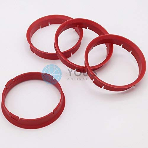 4 x ZENTRIERRINGE DISTANZRING für ALUFELGEN FZ65 66,6-63,4 mm CMS, DBV, Proline Wheels, Schmidt Revolution