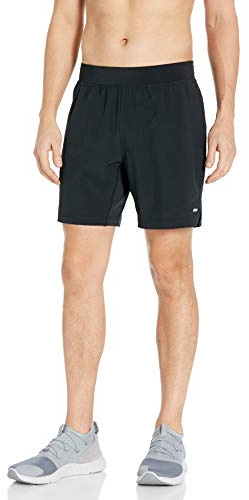 Amazon Essentials herr prestanda stretch vävd 17,78 cm träningsshorts, svart, Large