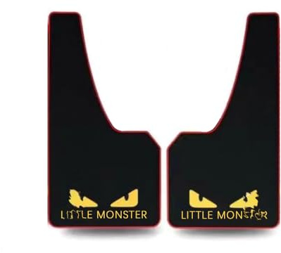 LLJSTAT Soft Material Automotive Fender Car Mud Flaps Universal Fit Black Splash Guards Rubber Mud Guard No Collision Universal 43.5cm23cm0.5cm (LITTLEM.)