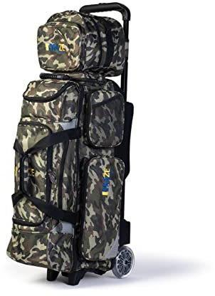 KAZE SPORTS 3 Ball-Bowling-Roller + 1 Ersatz-Tragetasche (Camo)