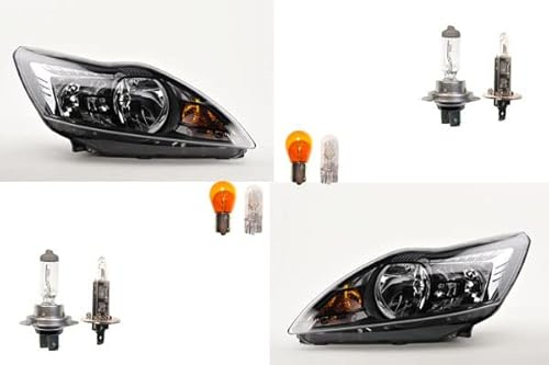 Johns, Scheinwerfer Halogen Front passend für Ford Focus 05 08-11 Leuchtmittel Satz L R