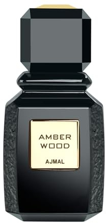 Ajmal Amber Wood Eau de Parfum 50 ml | Warm Amber & Woody Scent | Long-Lasting Luxury Fragrance for Men & Women