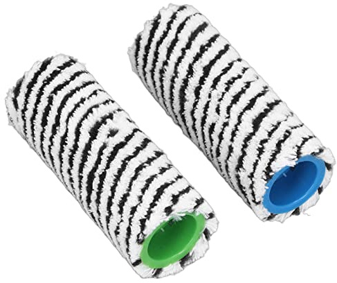 Cosiki Hard Floor Brush Roll Washable Wet Dry Dual Use Replacement Brush Roll for Karcher Replacement Parts FC3 FC3D FC5 FC5D FC7 (Black)