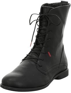 Think! Agrat - Botines ligeramente forrados sin cromo para mujer, 0010 Negro, 39 EU