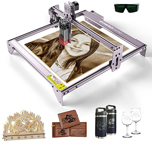 ATOMSTACK A5 PRO Laser Graviermaschine 40W, Komprimierter Punkt, schnelle und genaue CNC Carving DIY Laserschneider Gravurmaschine für Holz, Augenschutz mit festem Fokus, 410 x 400 mm