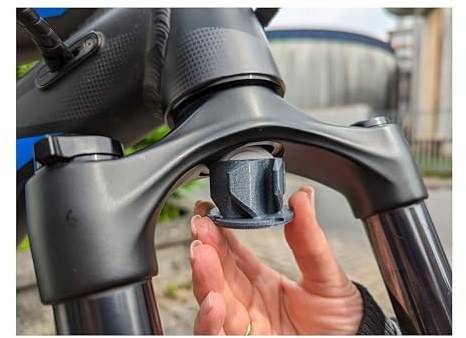 Generisch AirTag Fahrradhalterung Gabel Ebike MTB (Grau)