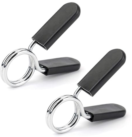 BCBF 2 Stück 25mm Langhantel-Clip,Hantelstange Federverschluss,Gewicht Hebel-Klemmen Für Hanteln, Hantel-Klammern Für Hanteln, Gewichtheben, Hantelbefestigung,Federschlösser