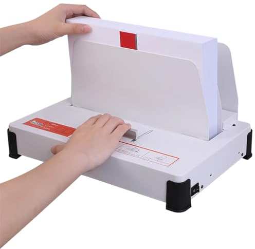 Thermobindemaschine 500 Blatt Kapazität Buchbindematerial, für A4, elektrische Buchbinder 1-55MM Bindestärke, für Ausschreibungen, Versicherungspolicenverträge, Berichte, ideal für den Bürogebrauch