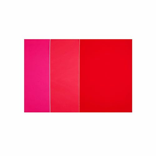 Surriba Impermeable Parches Adhesivos Ropa Rojo 20 * 15cm 3pcs, Parches Plumas para Abrigo