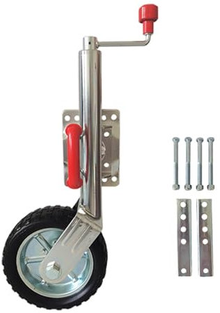 QICBYING Anhänger Stützrad Halterung - Anschraubbarer Wagenheber Mit Drehbarer Zunge, Ständer Für Bootsanhänger-Wagenheber, 2000 Lb Kapazität, 9,44-Zoll-Hub, Geeignet Für Wohnwagen, Wohnmobile