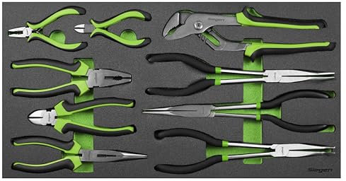 Siegen by Sealey 9pc Pliers Set with Tool Tray - S01277