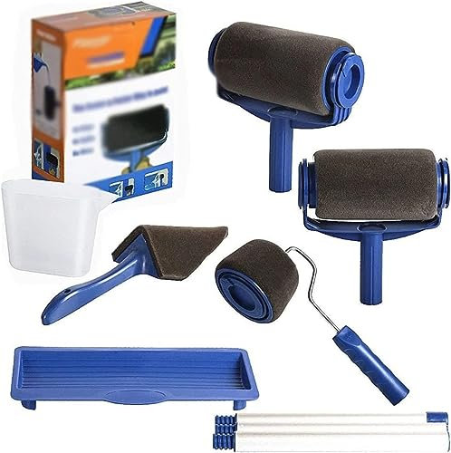 Rulli per verniciatura， Rullo per facciate， Rullo for pittura senza soluzione di continuità, pennello, bordatore floccato, rullo for pittura murale, pennello for pittura, rullo for pittura con 2 rulli