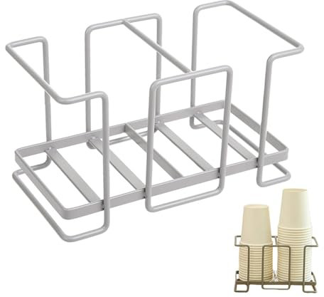 Generisch Distributeur de gobelets en carton, porte-gobelets en carton, distributeur de gobelet de bain de bouche - Rangement de tasses pour la maison, distributeur de tasses à café multifonction