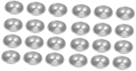 HAPINARY 24stücke Aluminium Halbkugel Formen Für Badesalz Und Desserts Kreative Badewannen Molds Für Seifen Und Badebomben Leicht Zu Reinigen Und Wiederverwendbar