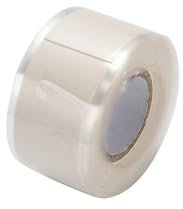 1 Roll Self Fusing Silicone Tape 25mm*1.5m Hose Pipe Repair Tape White Rubber Tape Waterproof Sealing Tape for Pipe Hose