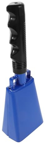 ibasenice Handliche Cowbell Mit Robustem Metallkörper Und Pvc-griff Laute Kuhglocke Für Sportveranstaltungen Fußballspiele Und Partys Zuverlässiger Glockenlärm Für Jubel Und Anfeuern