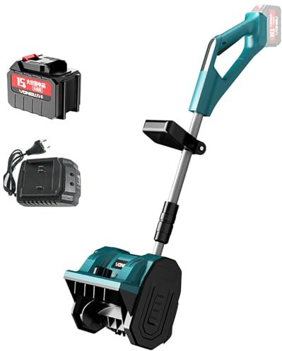 Spazzaneve Manuale, Pala Da Neve Portatile con Impugnatura Regolabile, Spazzaneve a Batteria per La Rimozione Della Neve Invernale Dal Vialetto(One Battery)