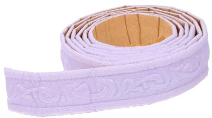 Homoyoyo 1rolle Selbstklebende Zierleisten Langlebigem Schaumstoff Für Wände Decken Und Ecken Flexible Dekorative Bordüre Elegantem Lila Für Vielseitige Anwendungen