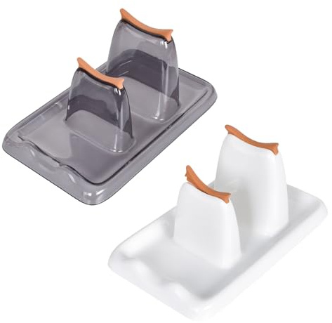 Marjoramy Support de Couvercle de Casserole 2 Pièces, Égouttoir, Durable et Facile à Nettoyer, Organisateur d'Ustensiles de Cuisine pour Couvercles, Spatules, Cuillères