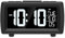 Uxsjakjsd FM Radio Clock for Bedrooms, Digital FM Radio Clock with Brightness Dimmer USB Port, 7 Font Colors, Snooze Black